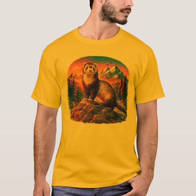 Camiseta Ferret Frontier Adventure (Frente)