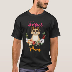 Camiseta Ferret Mãe Floral Arco Ferret Dia das Mães