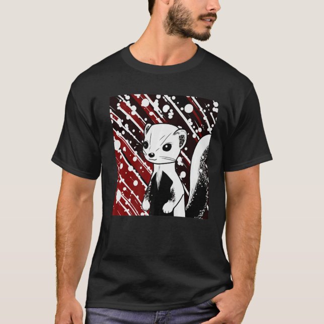 Camiseta Ferret Mãe Pai Mustela Nigripes (Frente)