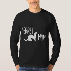 Camiseta Ferret Mãe Para A Senhora E Meninas Ferret
