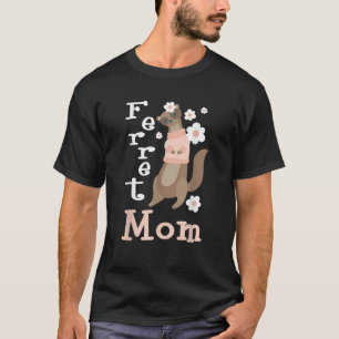 Camiseta Ferret Mãe Zoo Animal Ferret Lover