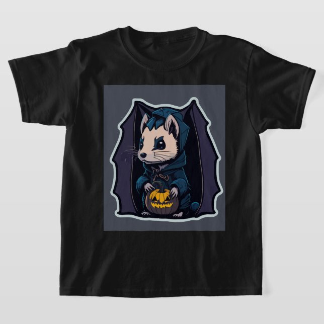 Camiseta Ferret Spooky Bat (Postura )