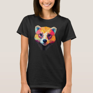 Camiseta Ferreto Geométrico Colorido de Animais Corados Fac
