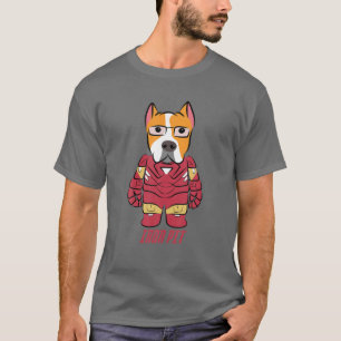Camiseta Ferro Colorido Pitbull Touro Engraçado Touro Pupp