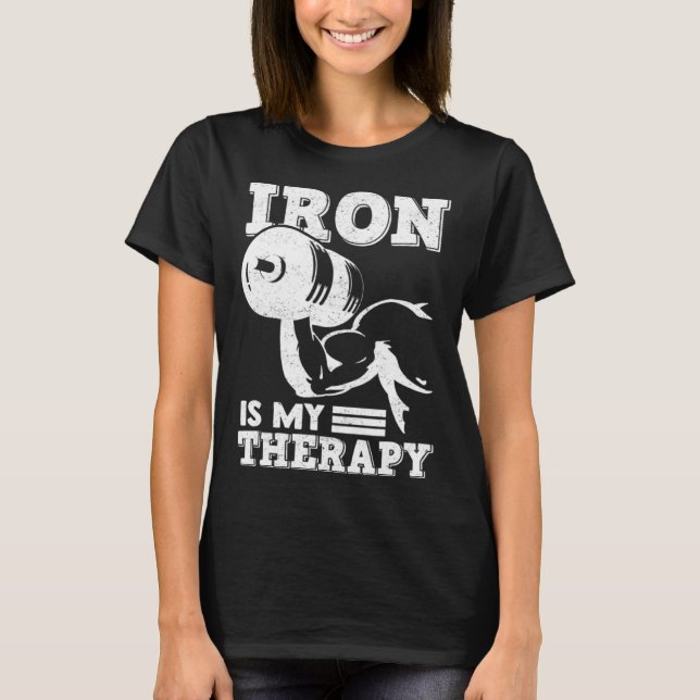 Camiseta Ferro É A Minha Terapêutica. (Frente)