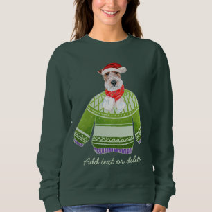 Camiseta Ferro Fox Terrier Férias Natal Feio Cachorro Mãe