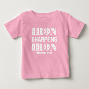 Camiseta Ferro Sharpens Ferro Proverbos 27:11 Cristão