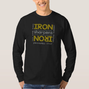Camiseta Ferro Sharpens Ferro Proverbs 2717 Insp Motivacion