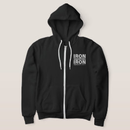 Camiseta Ferro Sharpens Iron Bella + Canvas Zip-Up Hoodie