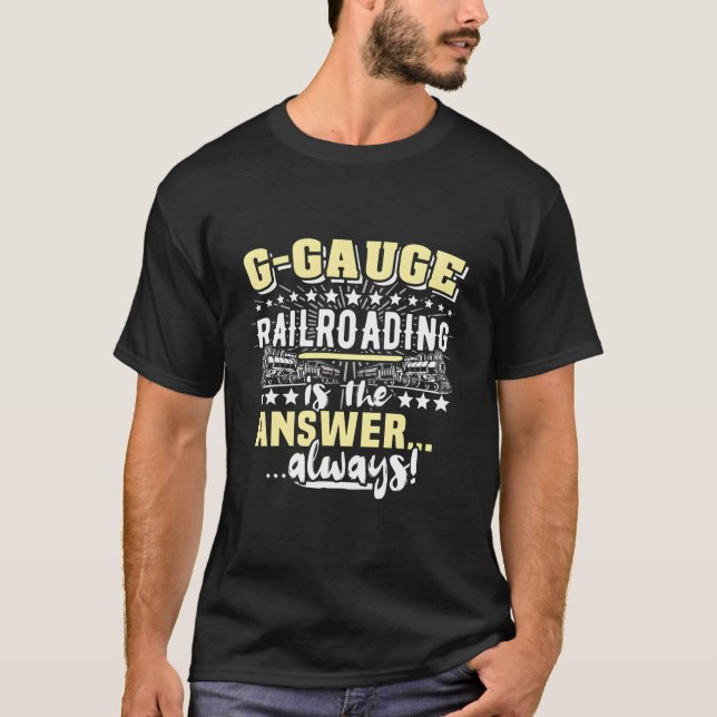 Camiseta Ferrovia de trem modelo em escala G (Frente)