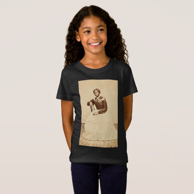 Camiseta Ferrovia Subterrânea Abolicionista Harriet Tubman (Frente Completa)