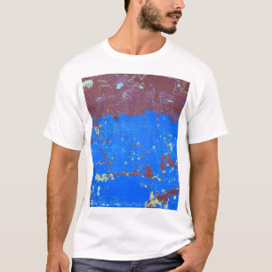 Camiseta Ferrugem de aço colorida: textura de abstrato