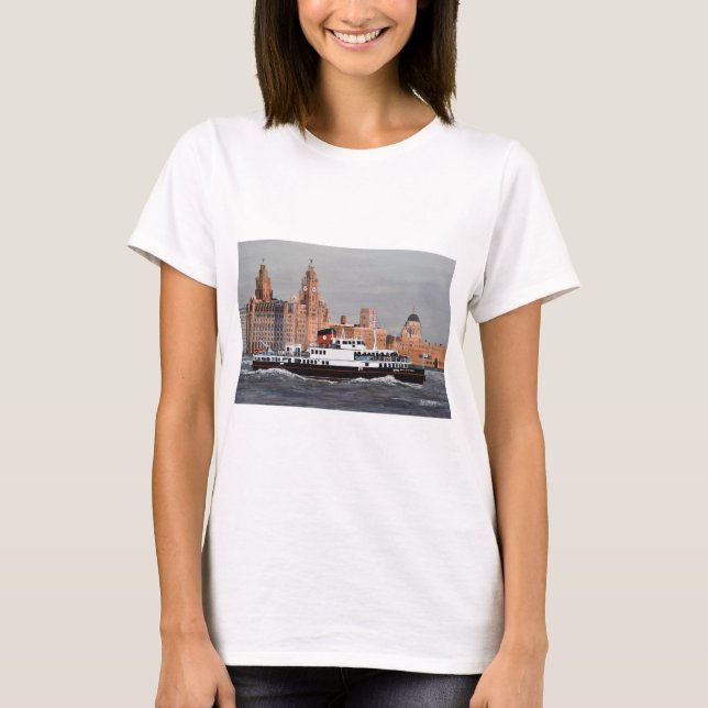 Camiseta Ferry, cruze a Mersey. (Frente)