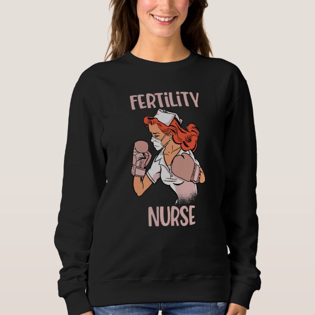 Camiseta Fertility Nurse Boxing Gloves Fighter (Frente)