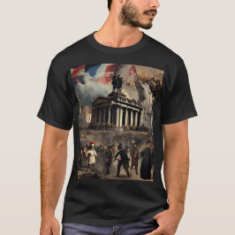 Camiseta Fervor Revolucionário: Caos e Esperança Libertados