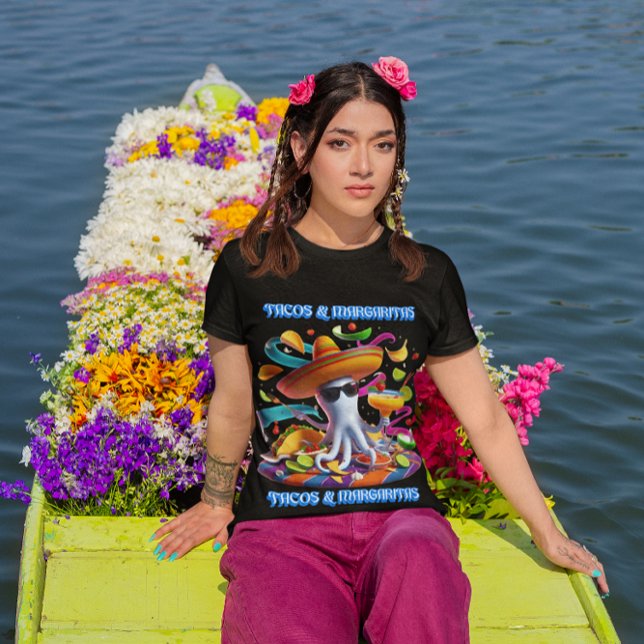 Camiseta Fesesta Flavors tacos e margaritas (Criador carregado)