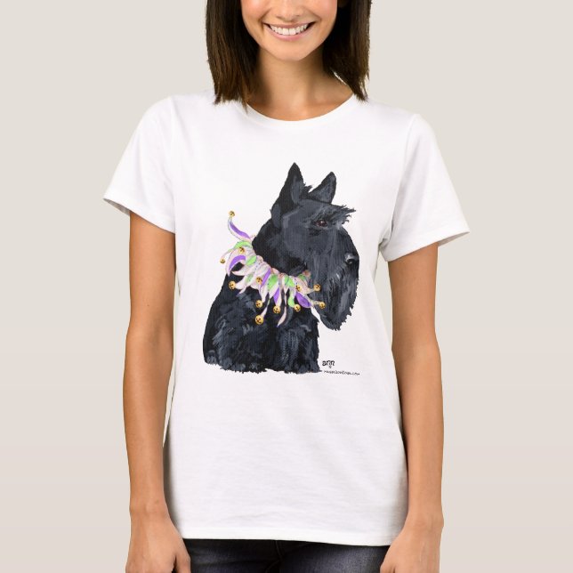 Camiseta Festa Animal do Terrier Escocês (Frente)