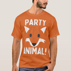 Camiseta Festa Animal! Fox Lover Boys Raparigas Aniversário
