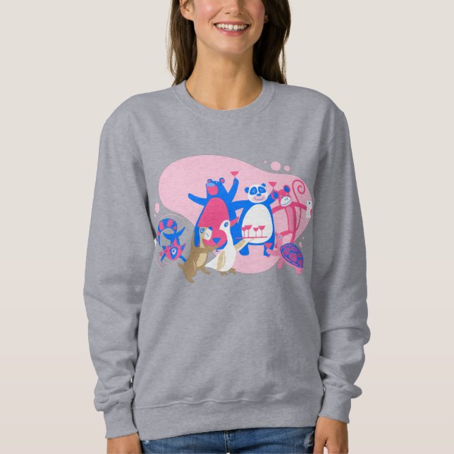 Camiseta festa animal kawaii selfie engraçado (Frente)