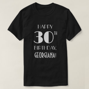 Camiseta Festa aniversário de 30 anos - Arte Deco Inspira C