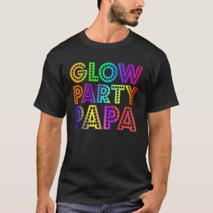 Camiseta Festa Brilhante Papá Festa de aniversário Correspo