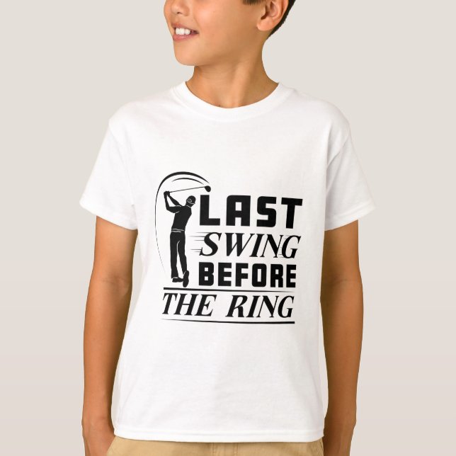 Camiseta Festa Chelor de Golfe de Disco Último Balanço Ante (Frente)