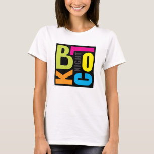 Camiseta Festa Colorida de Quarteirão Frente e Verso 