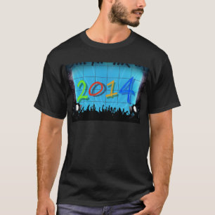 Camiseta Festa Colorida e Divertida de Ano Novo 2014 na Cid
