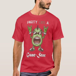 Camiseta Festa como Guac-Star Avocado Rock n Roll