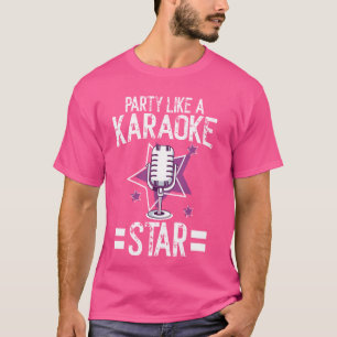 Camiseta Festa como Karaoke Star Karaoke