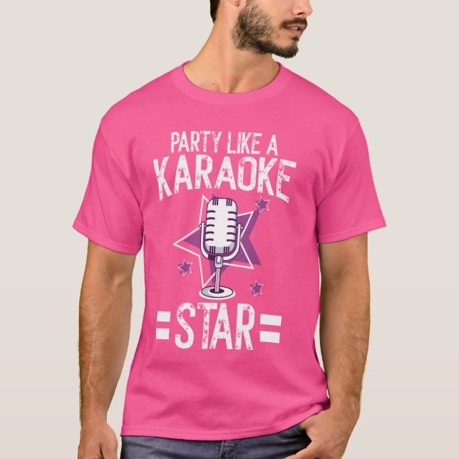Camiseta Festa como Karaoke Star Karaoke (Frente)