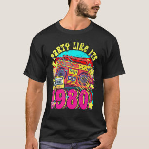 Camiseta Festa como se fosse 1980 anos 80 90 Disfarce Retro