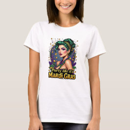 Camiseta Festa Como Se Fosse Mardi Gras