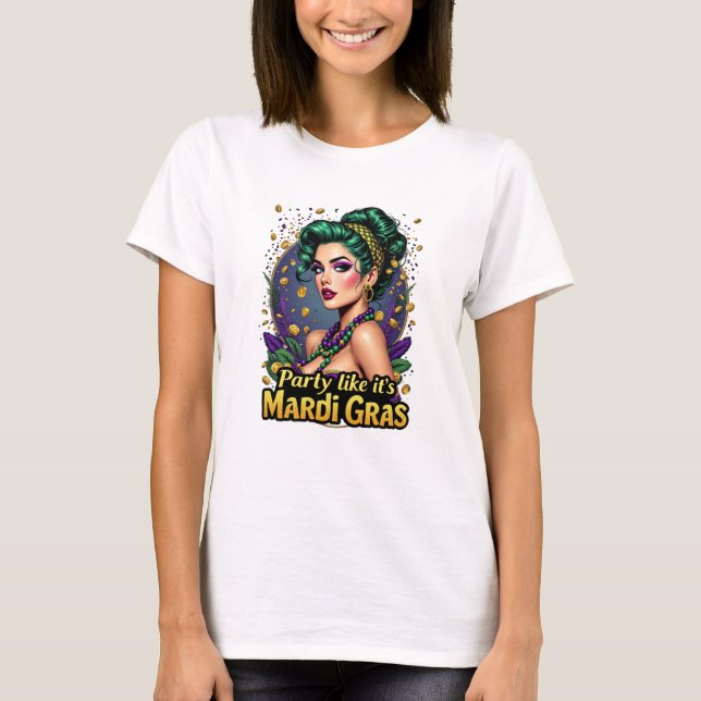 Camiseta Festa Como Se Fosse Mardi Gras (Frente)