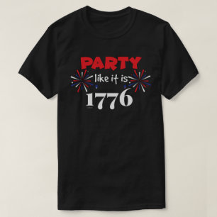 Camiseta FESTA COMO SE FOSSE O Dia da Independência 1776