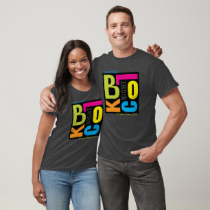 Camiseta Festa Comunitária Retro Colorida de Bloco