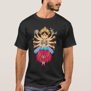 Camiseta Festa da Diwali da puja de Durga Feliz Navratri De
