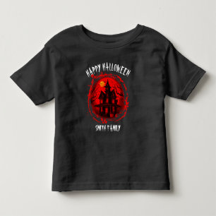 CAMISETA FESTA DA FAMÍLIA HUNTED HOUSE HALLOWEEN PERSONALIZ