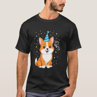 Camiseta Festa da Pata do Corgi Feliz