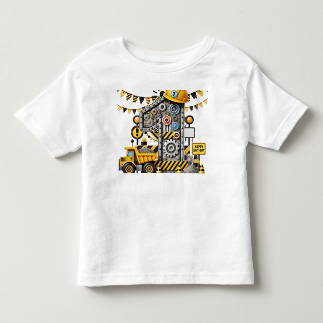 Camiseta Festa de 1º Aniversário da Construção (Frente)