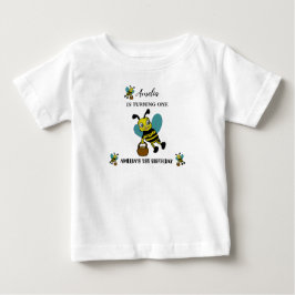 Camiseta Festa de 1º aniversário personalizada com tema de