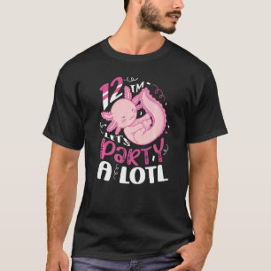 Camiseta Festa de 12 Vamos, um Aniversário do Lotl Axolotl