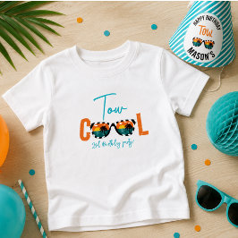 Camiseta Festa de 2º Aniversário do Two Cool Boy