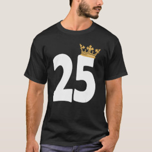 Camiseta Festa de 25 de Aniversário de 25 Anos