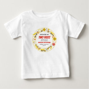 Camiseta Festa de 2 Anos Aquarela Construção