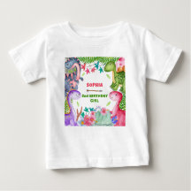 Festa de 2 anos de Dinossauro Menina Fofa