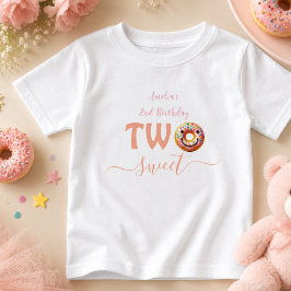 Camiseta Festa de 2 anos Two Sweet Donuts
