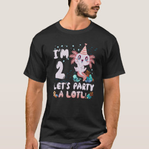 Camiseta Festa de 2 Vamos, um Axolotl bonito para garotos