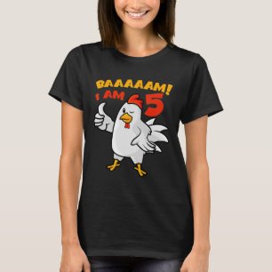 Camiseta Festa de 5 anos da galinha Fazenda Frango Cacareja