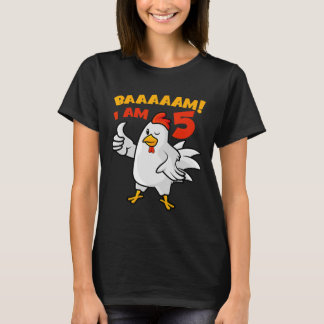 Camiseta Festa de 5 anos da galinha Fazenda Frango Cacareja